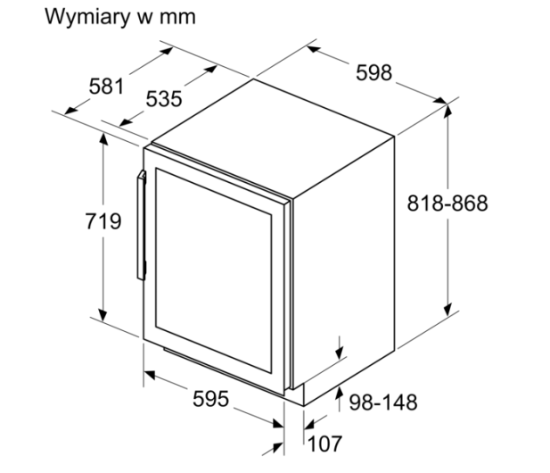 Siemens SIEMENS KU21WAHG0 81,8cm iQ500 Dwie Strefy 44 Butelki - 1343496 - zdjęcie 4